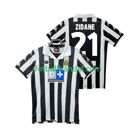 Herre Fotballdrakter Juventus ZIDANE 21 1999 2000 Hjemme Retro Kortermet
